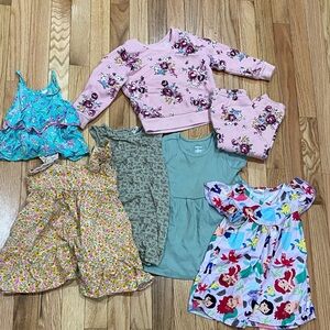 Charming Kids Casual Dresses Set - Pink, Blue, Green, Kate Quinn, Oshkosh